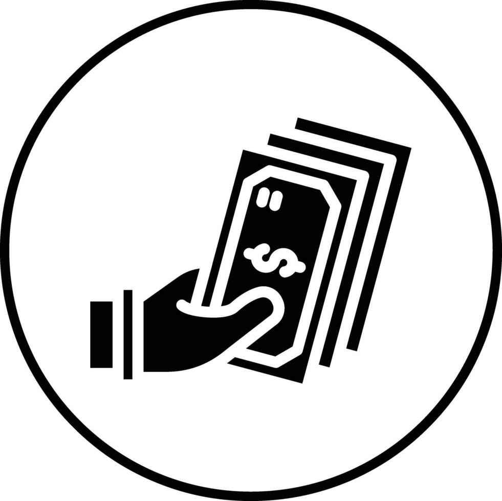 dinheiro Forma de pagamento vetor ícone