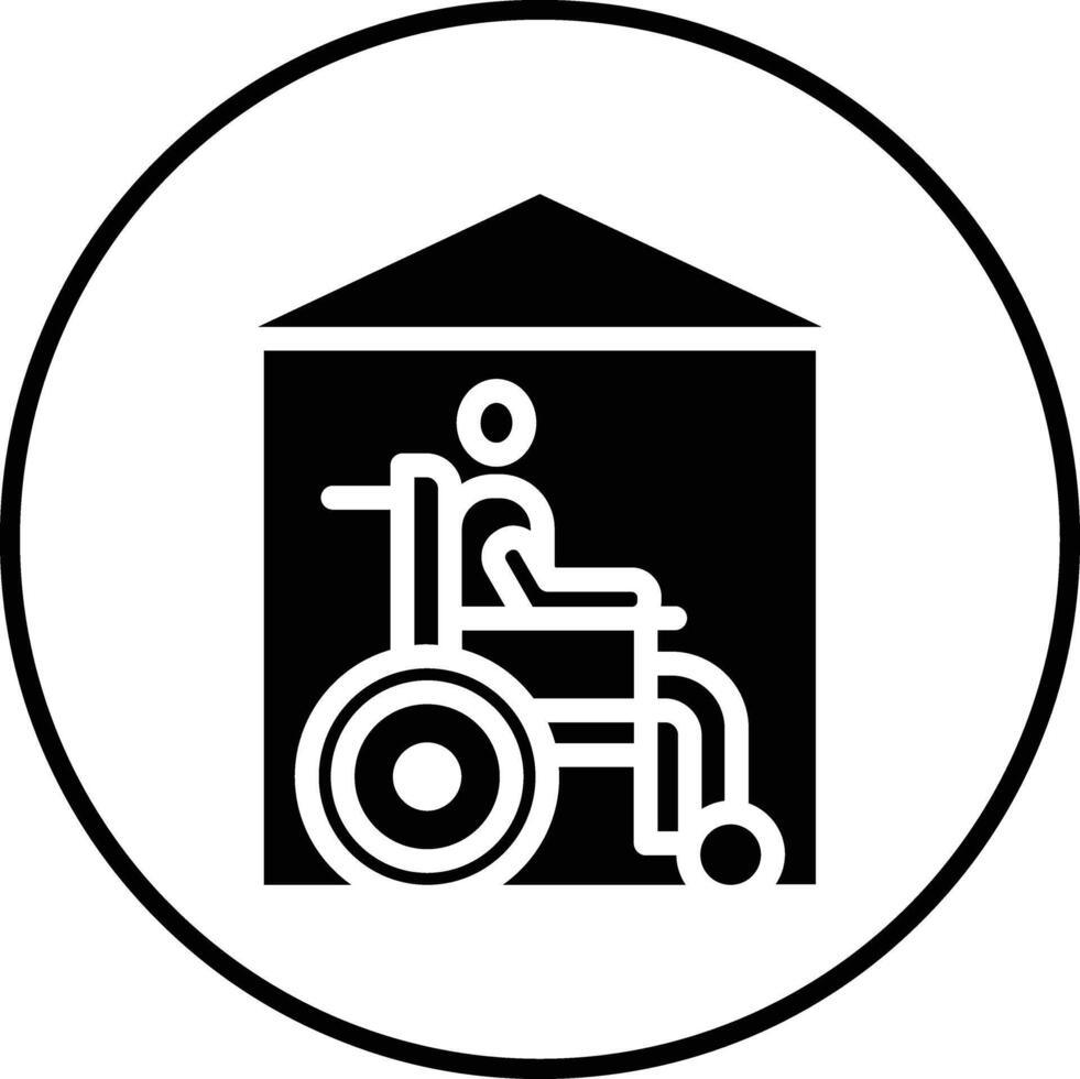 ícone de vetor de hospício