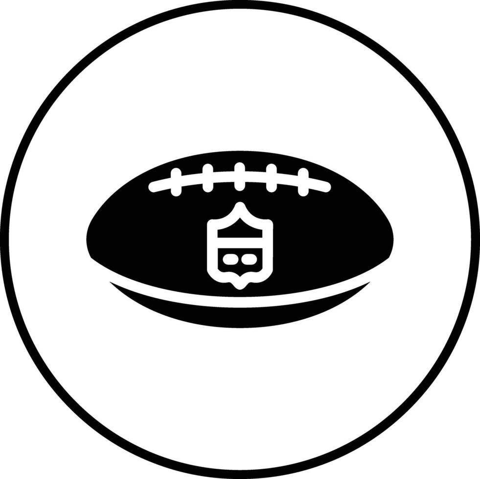 ícone de vetor de futebol americano