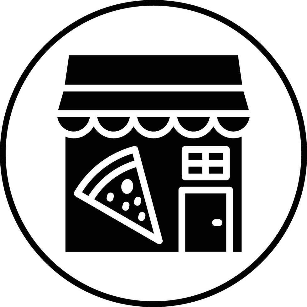 pizza fazer compras vetor ícone