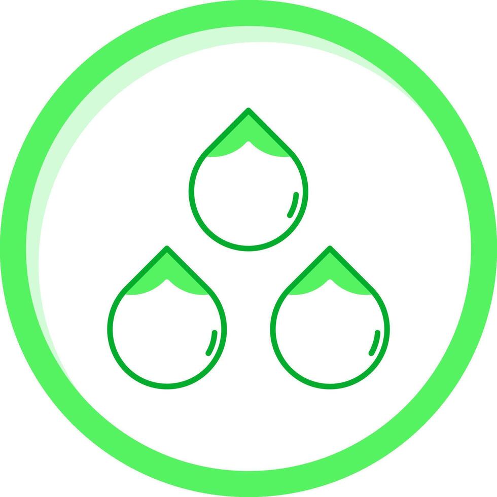 molhado verde misturar ícone vetor
