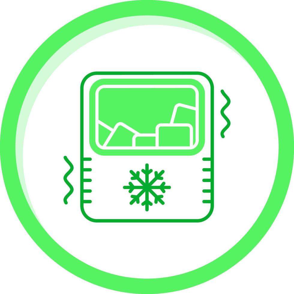 gelo criador verde misturar ícone vetor