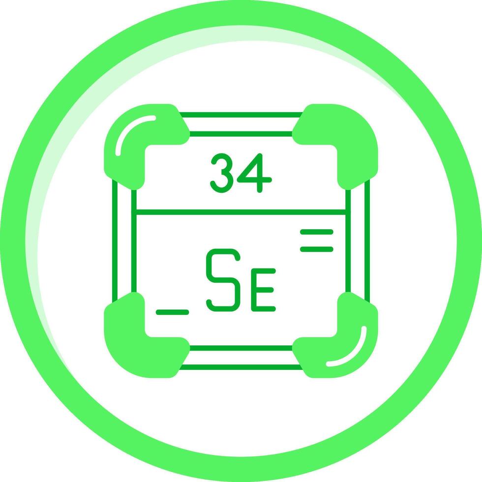 selênio verde misturar ícone vetor