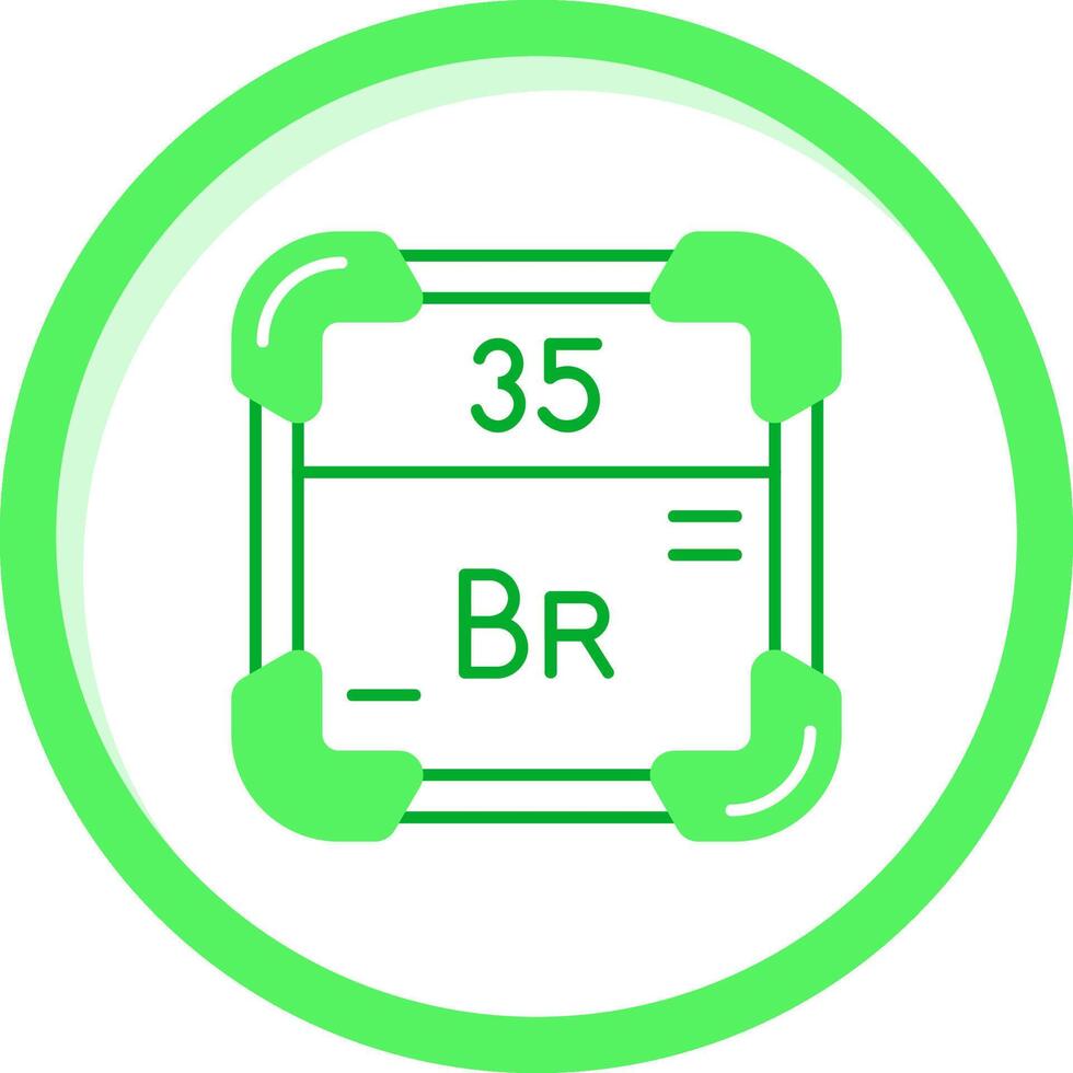 bromo verde misturar ícone vetor