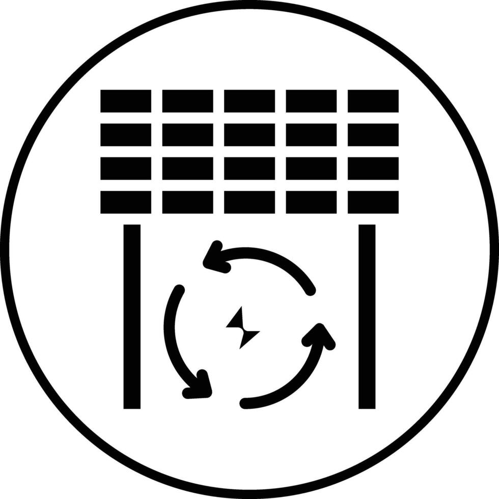 ícone de vetor de energia renovável