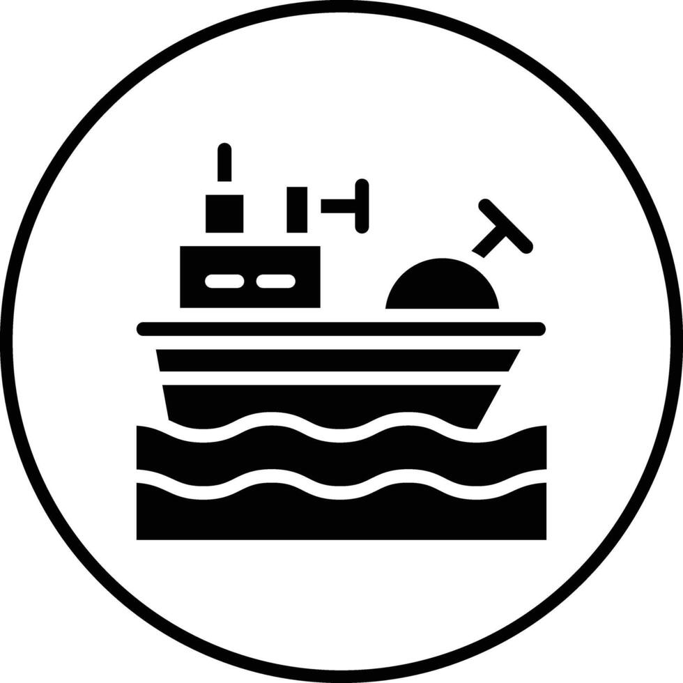 exército navio vetor ícone