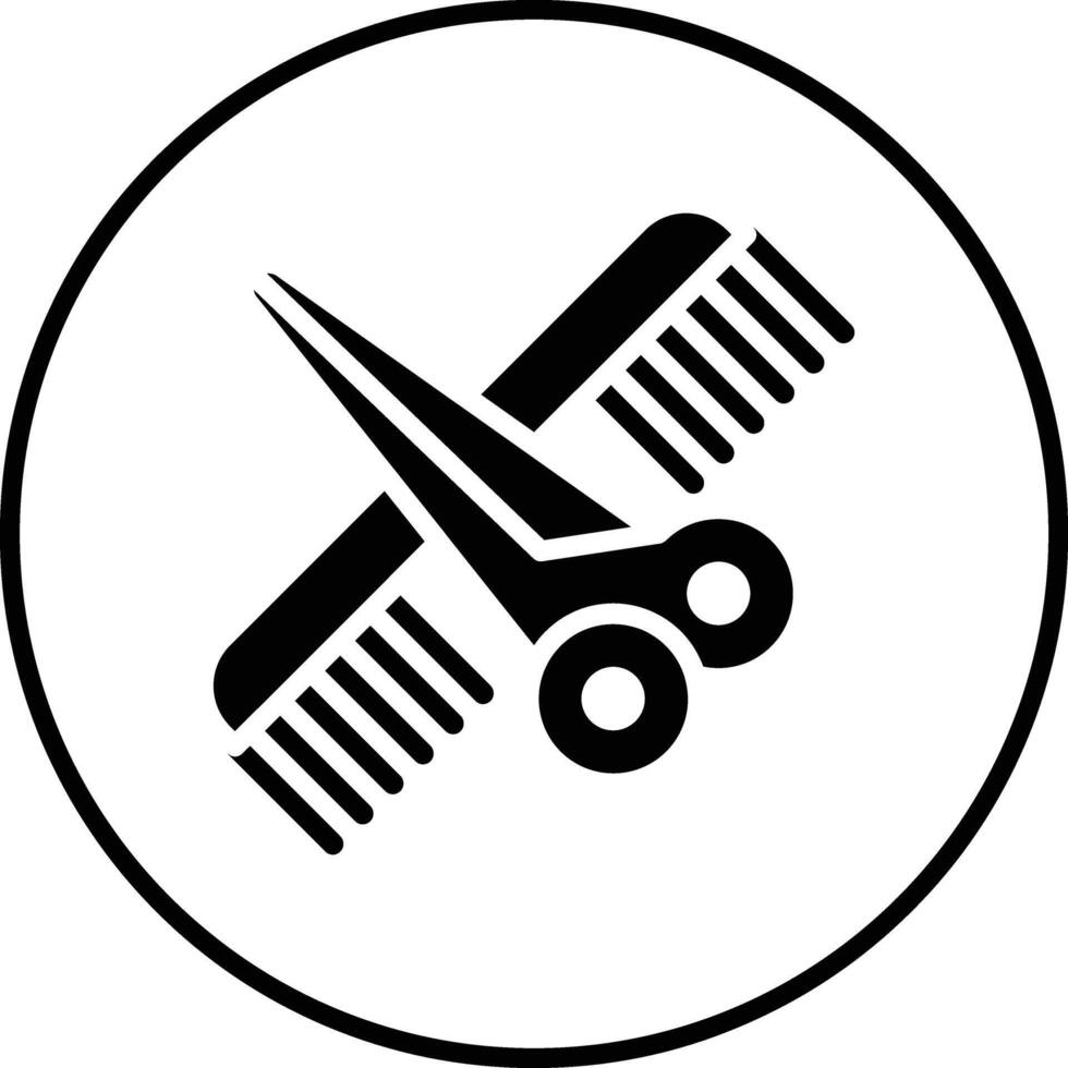ícone de vetor de barbearia