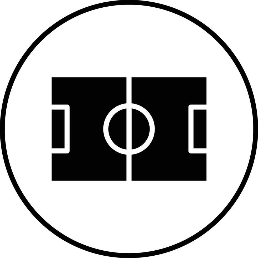 ícone de vetor de campo de futebol