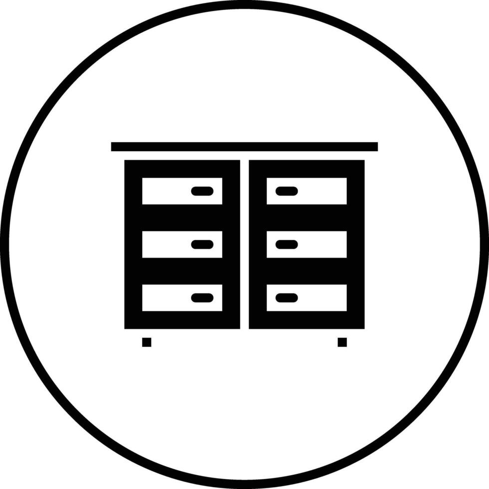 ícone de vetor de gabinete
