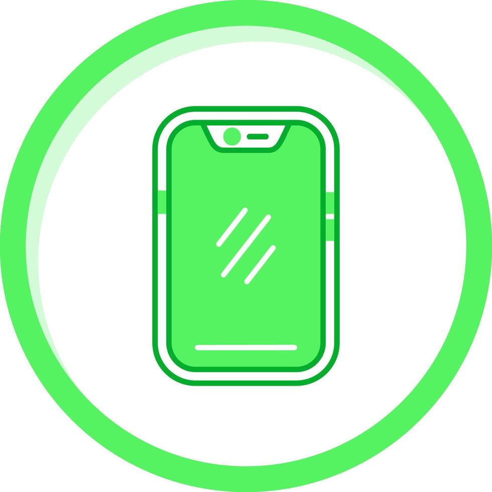 Smartphone verde misturar ícone vetor