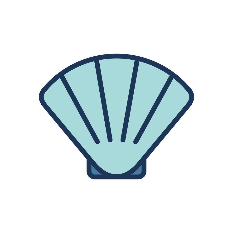 Concha do mar ícone símbolo vetor modelo