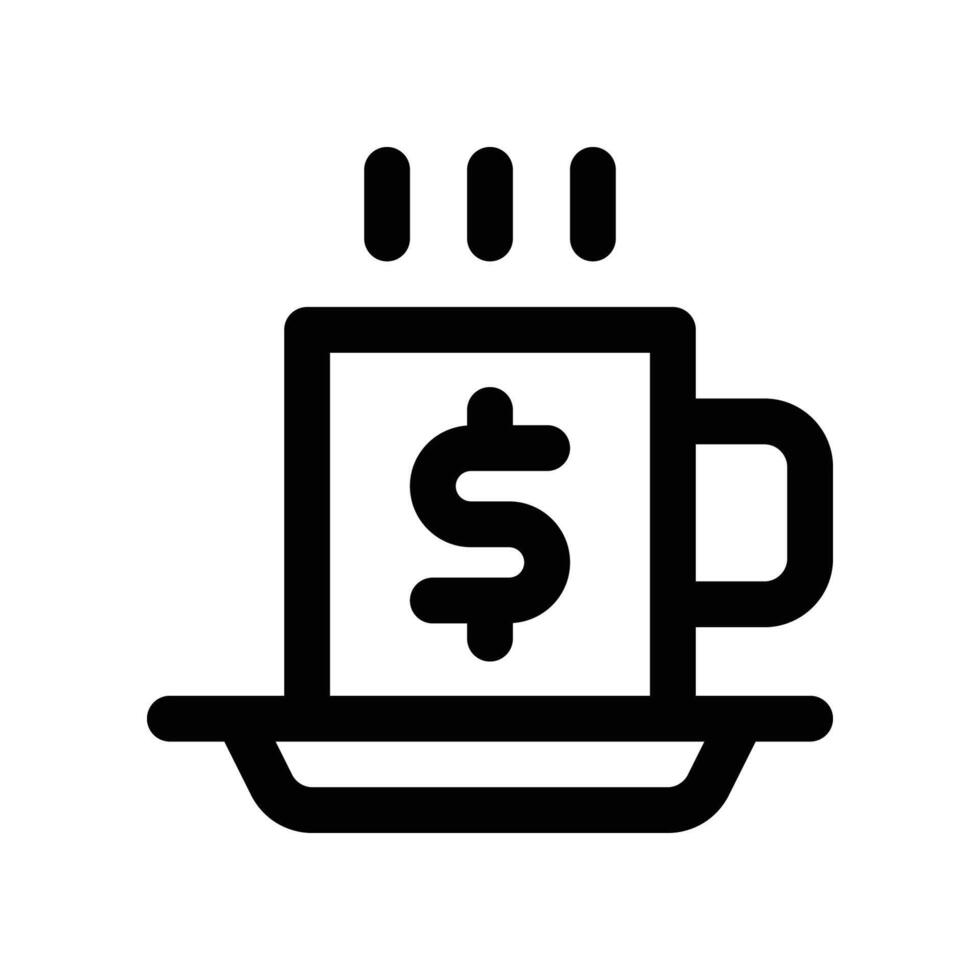 café ícone. vetor linha ícone para seu local na rede Internet, móvel, apresentação, e logotipo Projeto.