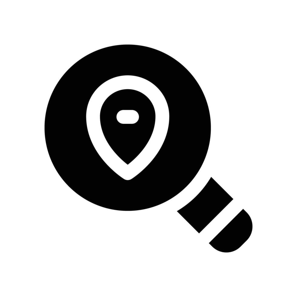 procurar ícone. vetor glifo ícone para seu local na rede Internet, móvel, apresentação, e logotipo Projeto.
