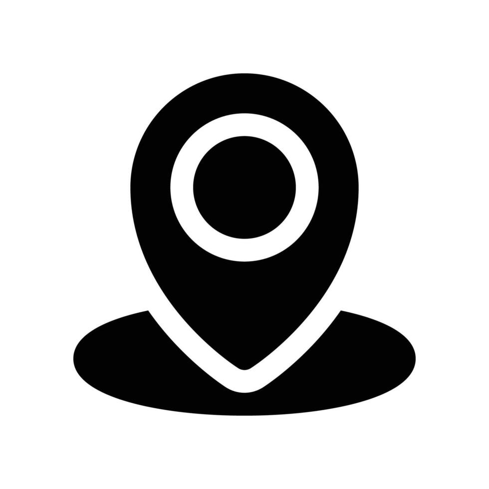 localização ícone. vetor glifo ícone para seu local na rede Internet, móvel, apresentação, e logotipo Projeto.