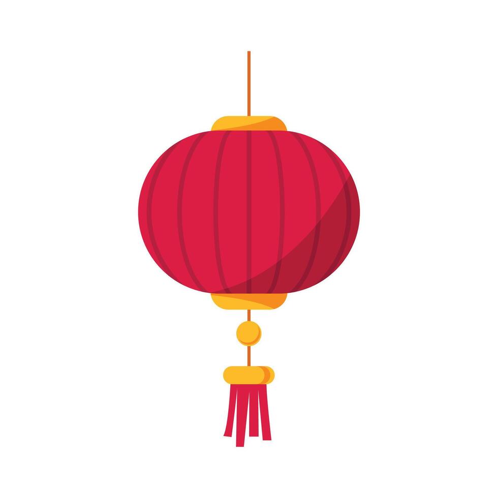 vetor chinês festival vermelho lanternas ásia papel luminária