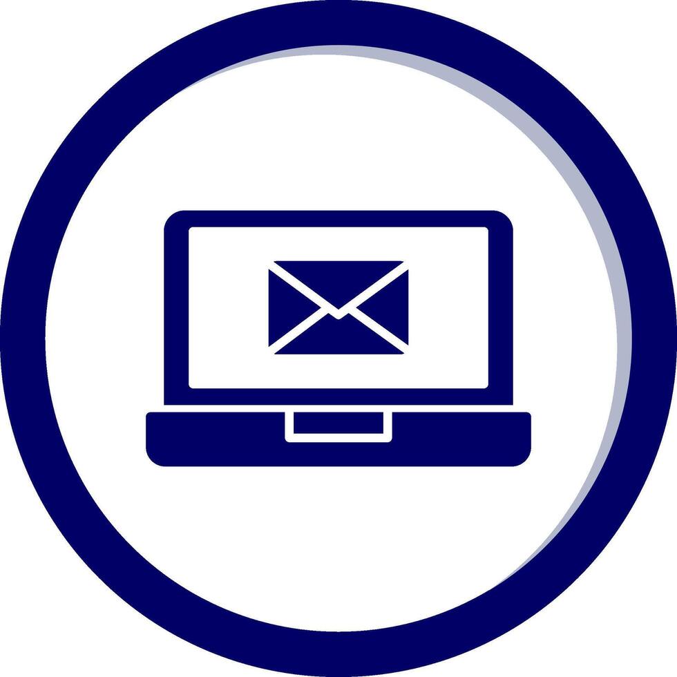 o email computador portátil vecto ícone vetor