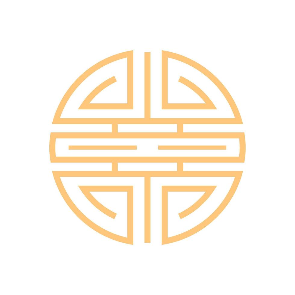 vetor a longevidade símbolo chinês ou simples chinês mostrar ícone