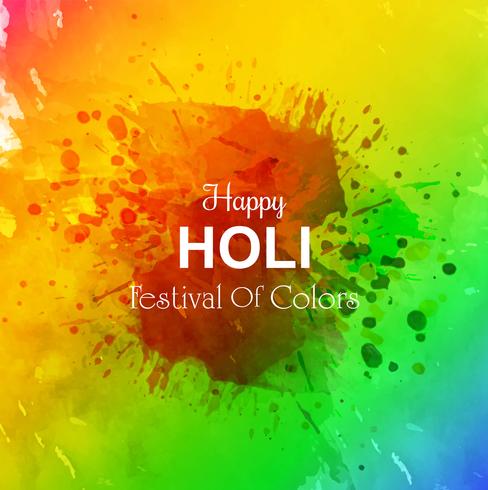 ilustração de fundo colorido feliz Holi vetor