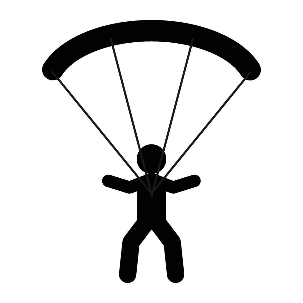 parapente ícone vetor