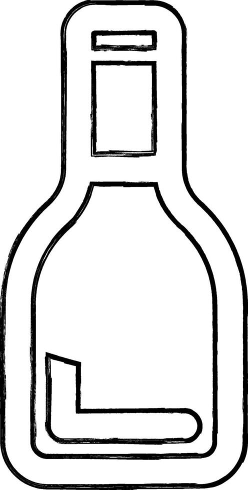 beber garrafa rabisco Projeto desenho. vetor