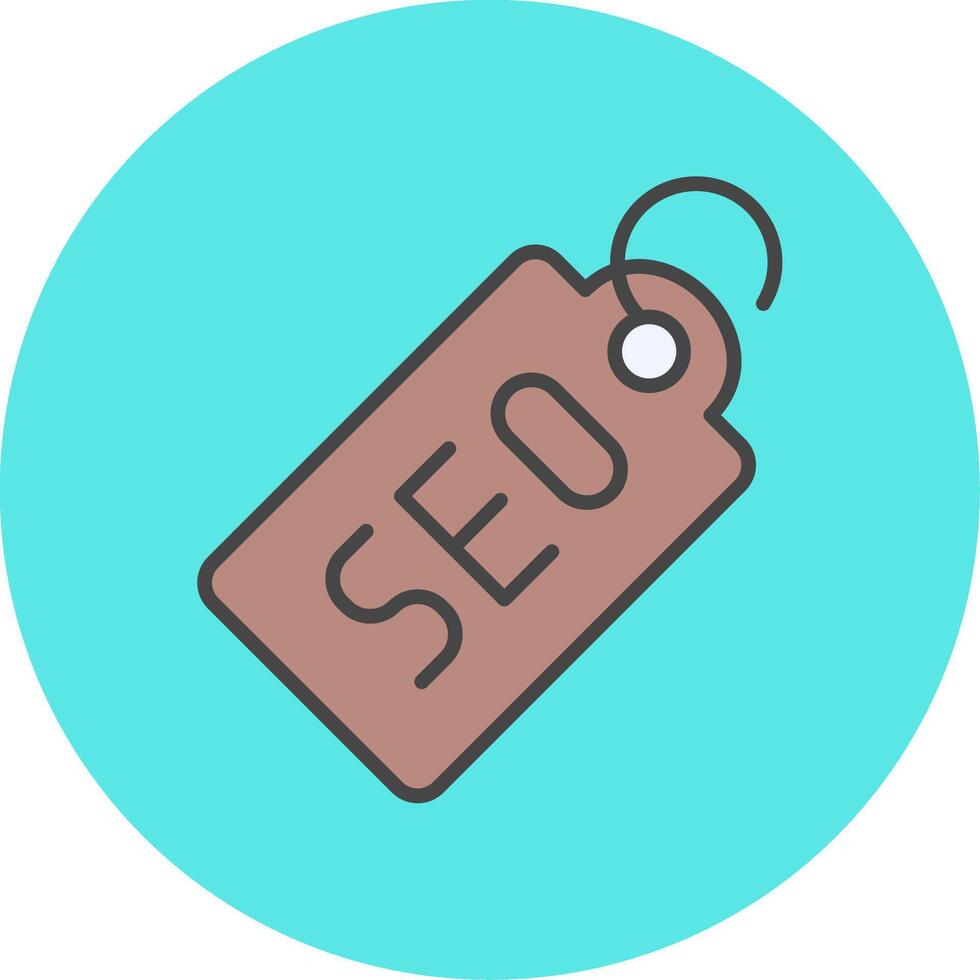 seo tag vecto ícone vetor