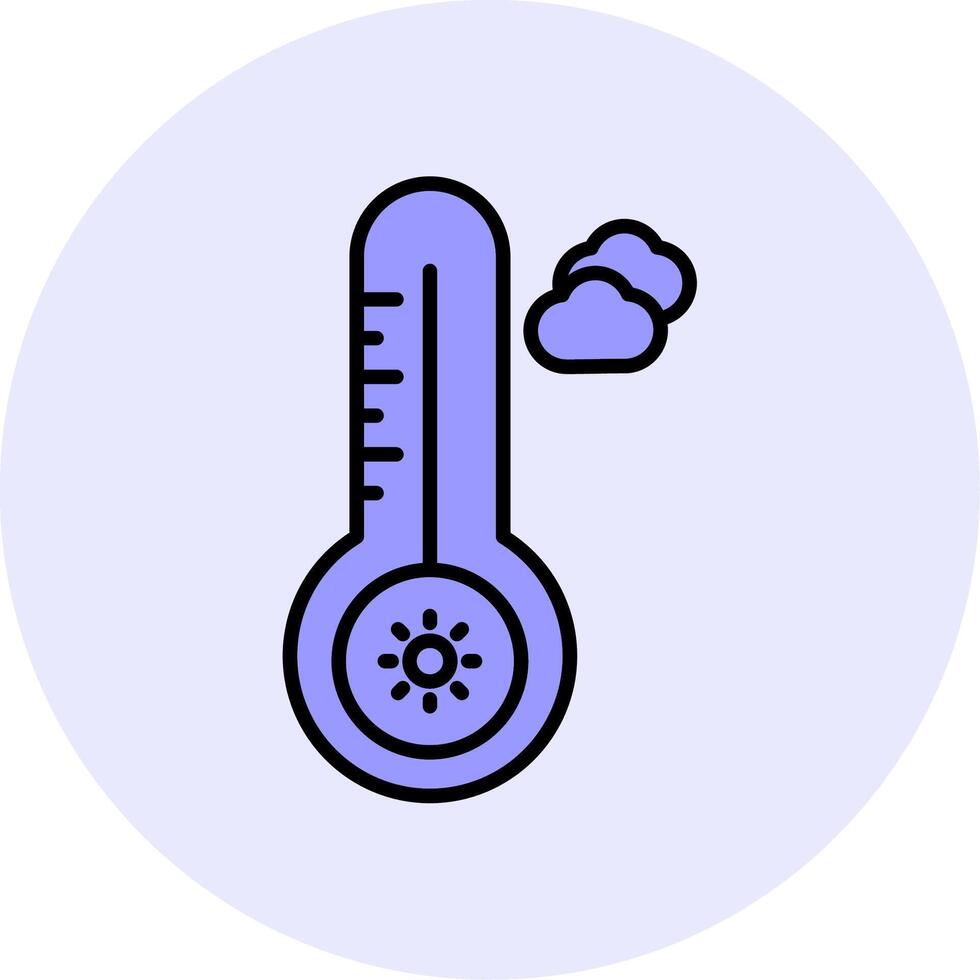 temperatura quente vecto ícone vetor