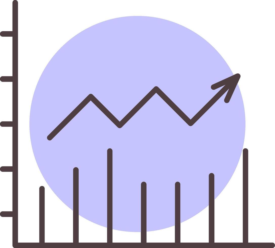 linha gráfico linha forma cores ícone vetor