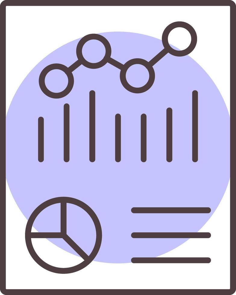 gráfico relatório linha forma cores ícone vetor