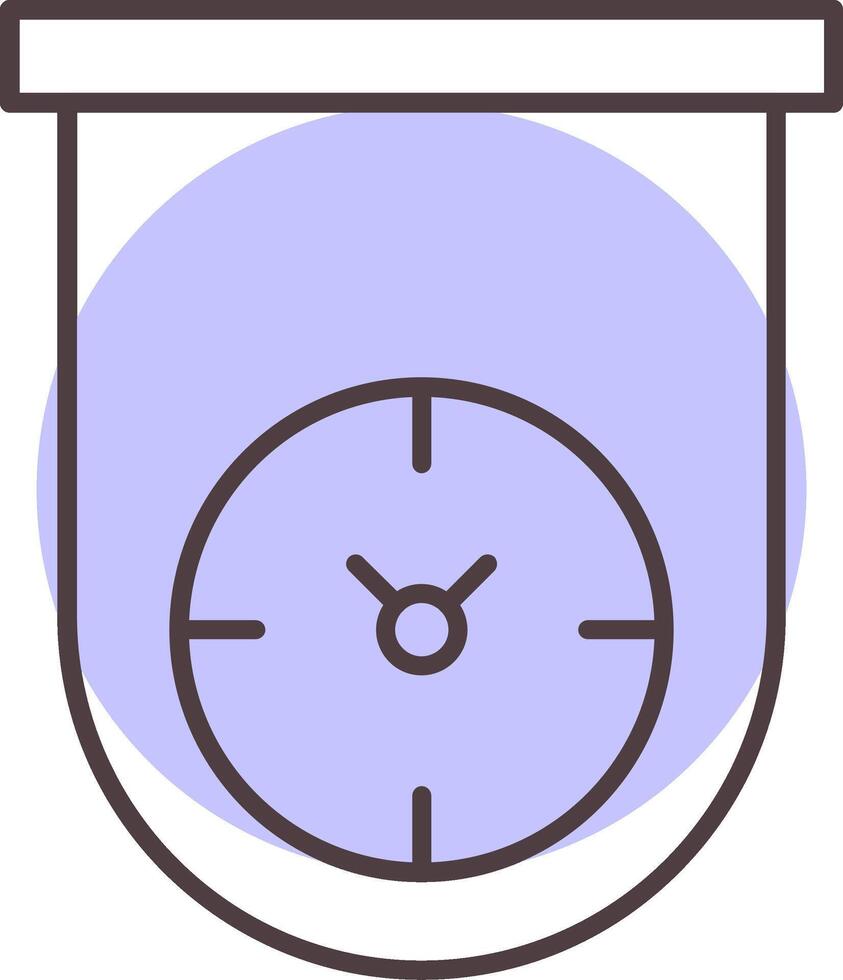 cozinha cronômetro linha forma cores ícone vetor