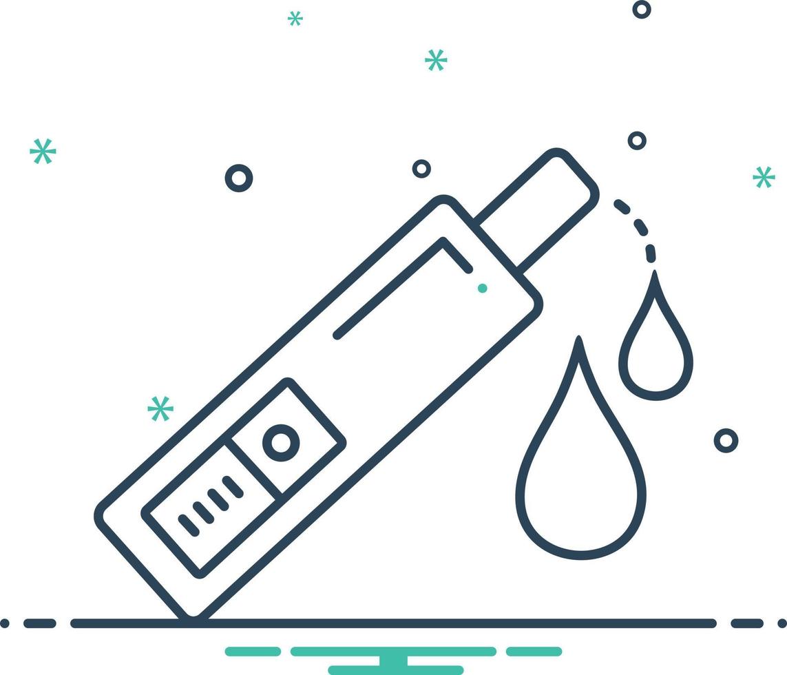 ícone de mistura para urina escura vetor
