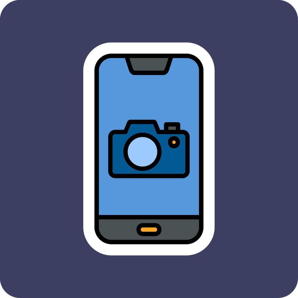 Smartphone Câmera vecto ícone vetor