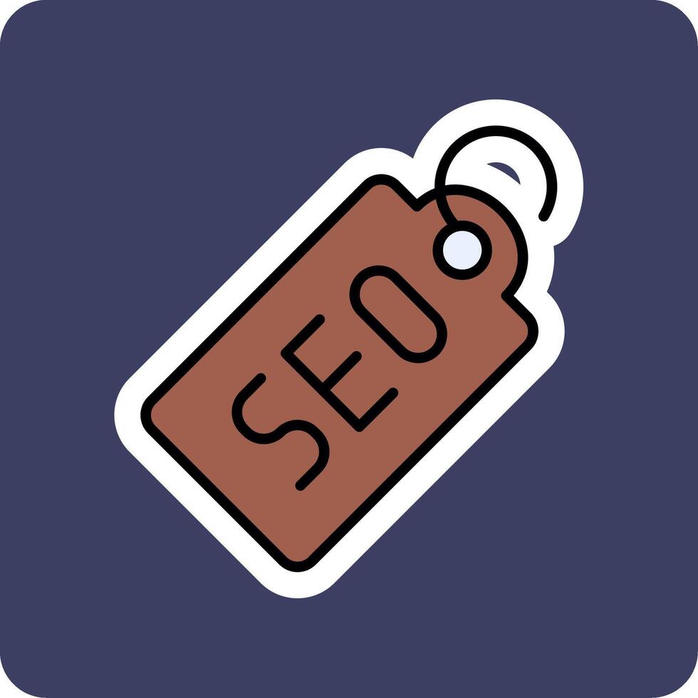 seo tag vecto ícone vetor