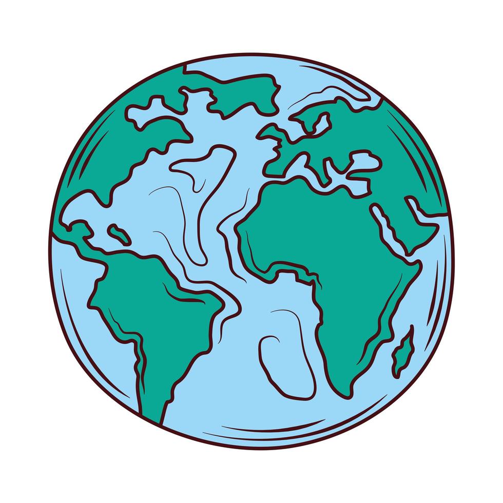 globo mapa mundo vetor