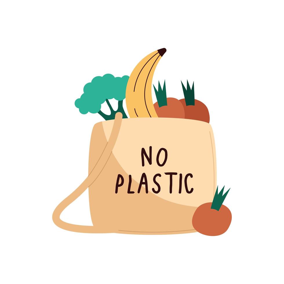 nenhuma campanha de plástico vetor
