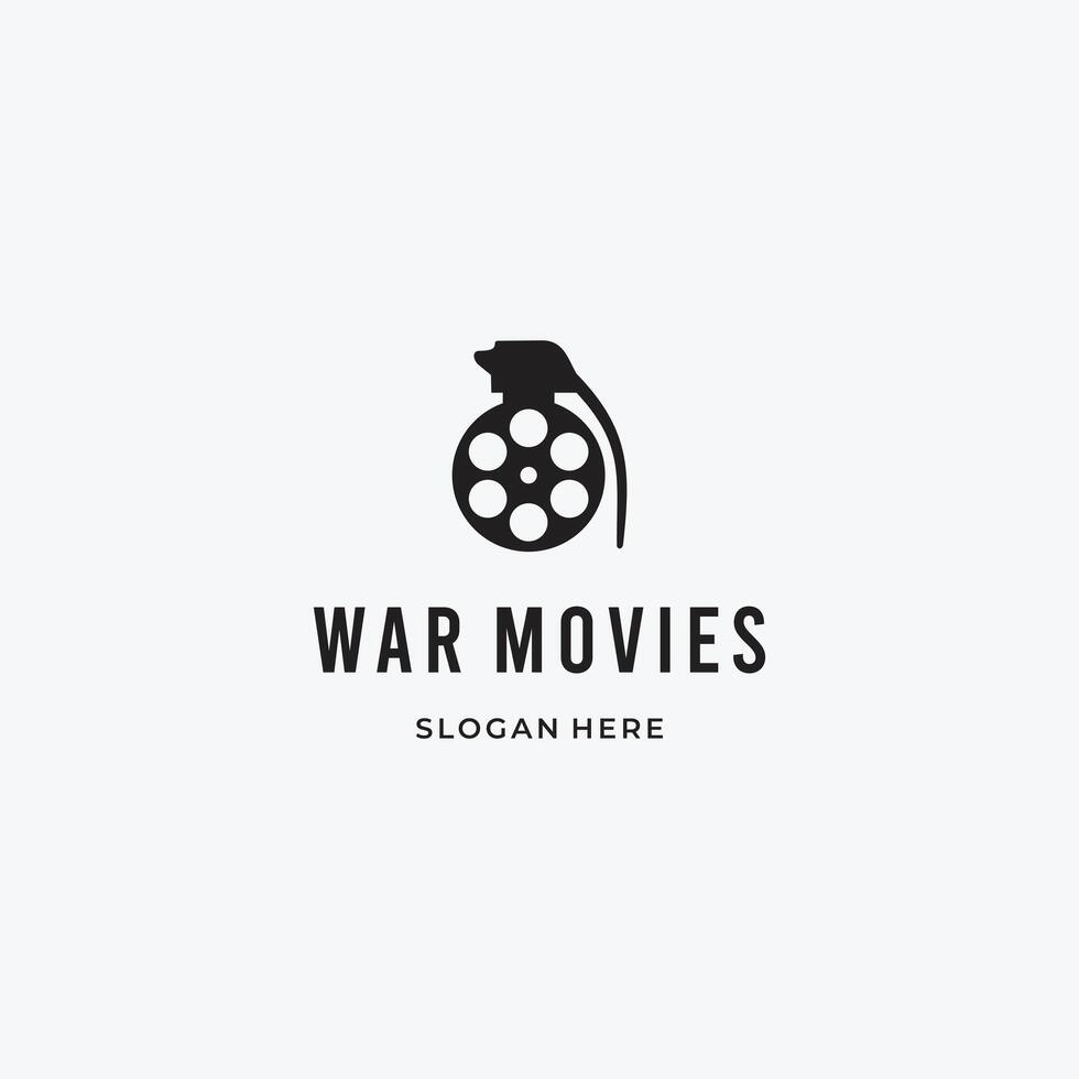 guerra filmes logotipo, Grenade combinar com filme lista logotipo Projeto conceito vetor