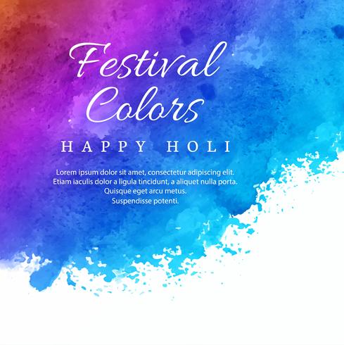 Holi festival colorido fundo de celebração vetor