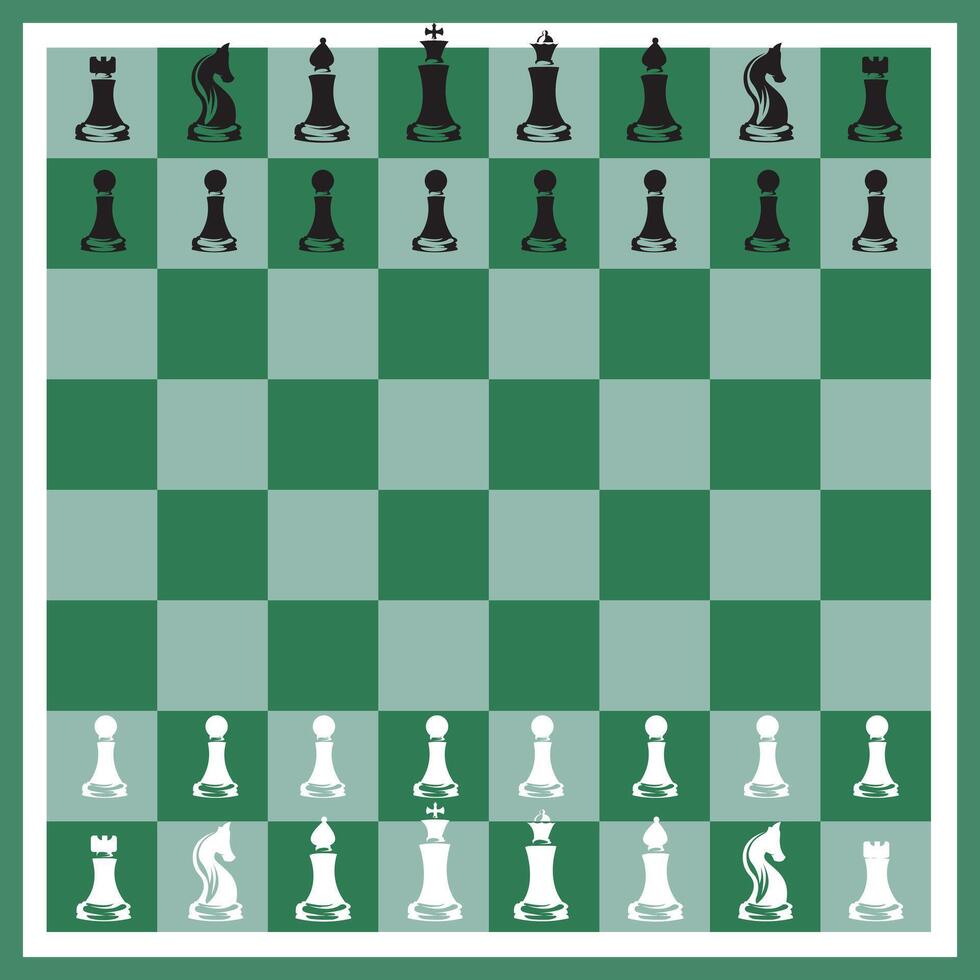 xadrez borda modelo fundo ilustração Projeto vetor. xadrez peça logotipo ícone vintage elemento vetor
