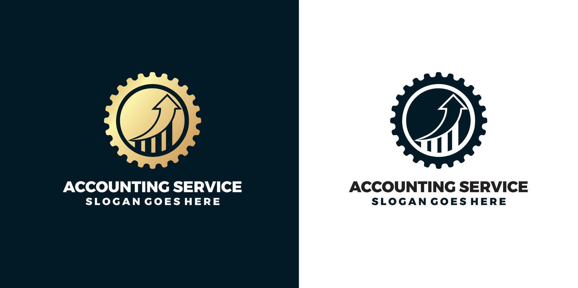 contabilidade serviço logotipo vetor ícone ilustração pró vetor