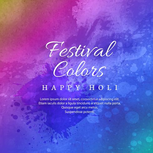 Feliz Holi celebração Indian Festival de cores vetor