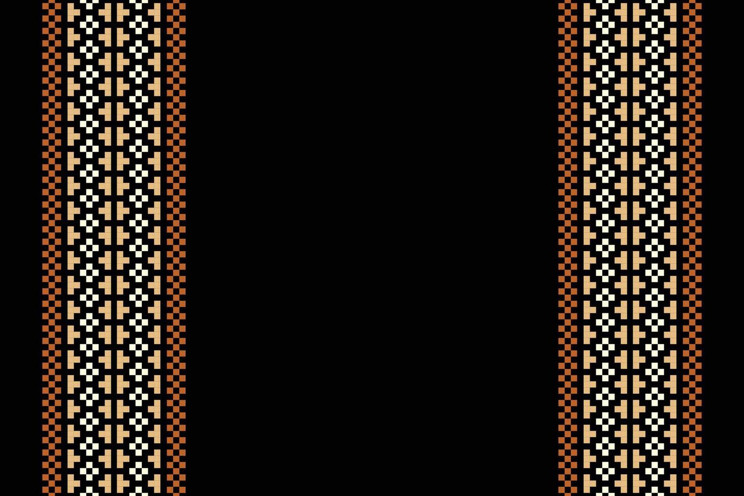 tradicional étnico motivos ikat geométrico tecido padronizar Cruz ponto.ikat bordado étnico oriental pixel Preto background.abstract, vetor, ilustração. textura, lenço, decoração, papel de parede. vetor