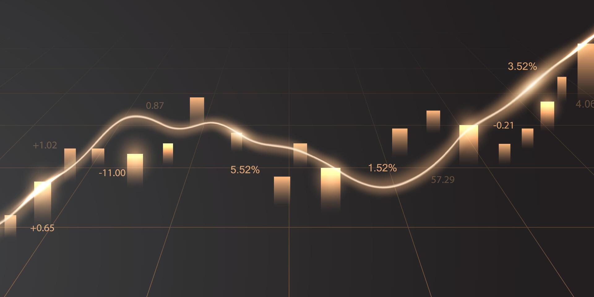 o negócio vetor ilustração Projeto estoque mercado gráficos ou forex negociação gráficos para o negócio e finança Ideias.