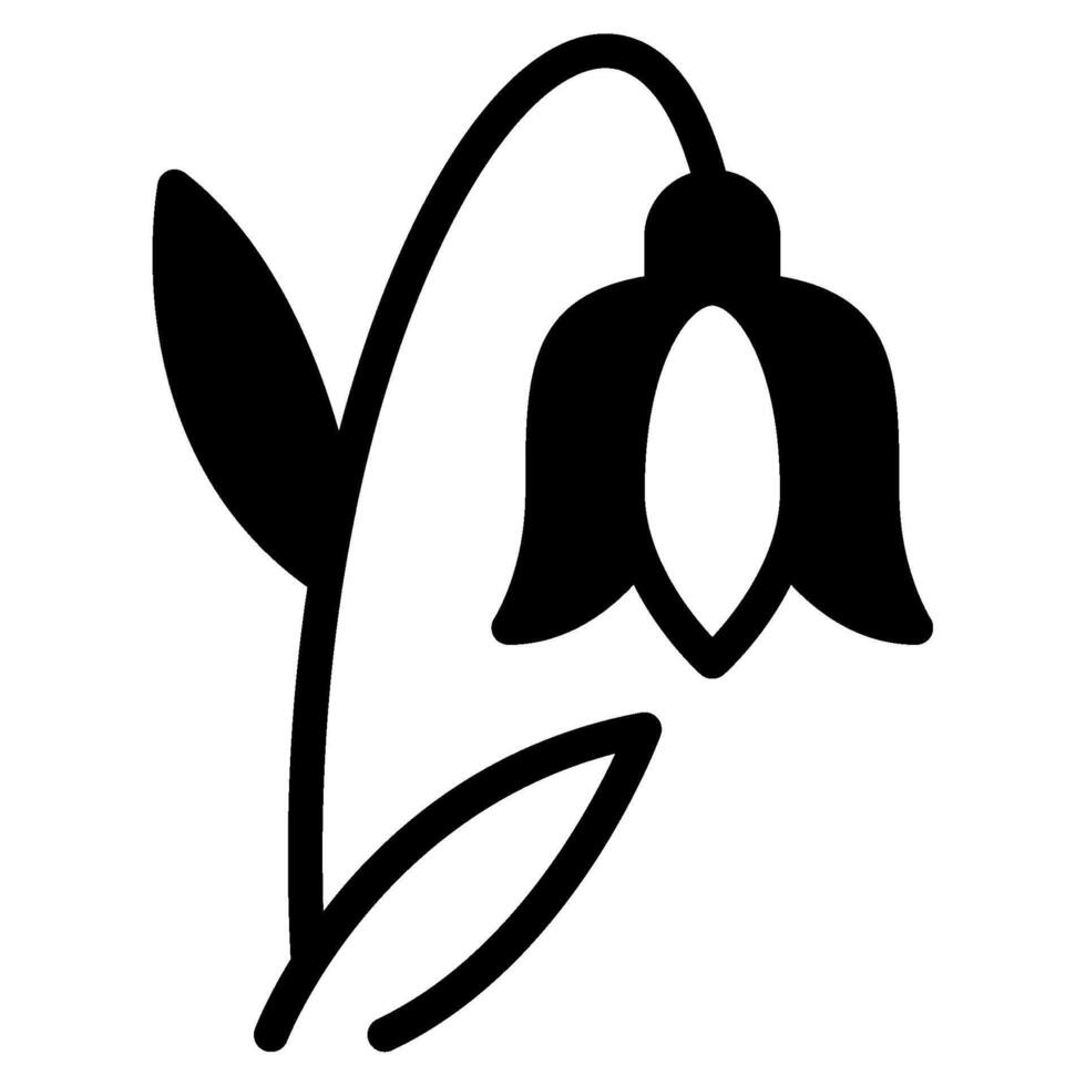 bluebell ícone primavera, para uiux, rede, aplicativo, infográfico, etc vetor