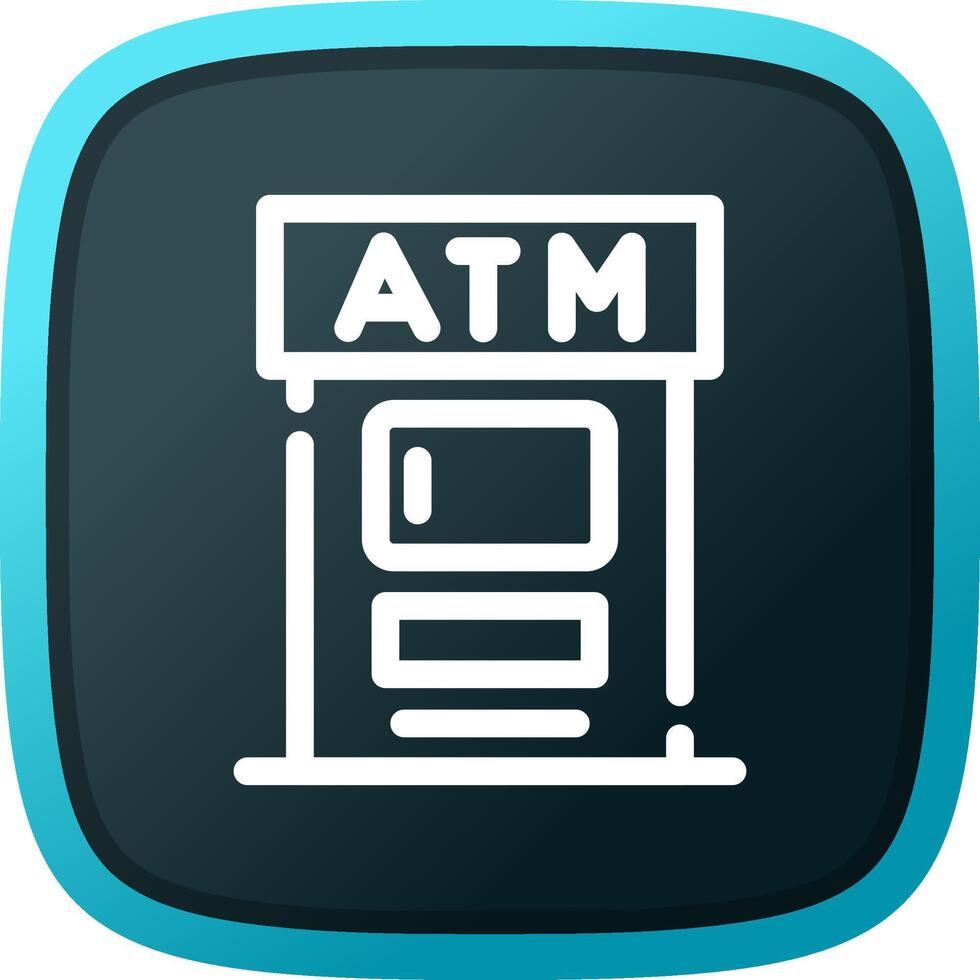 design de ícone criativo atm vetor