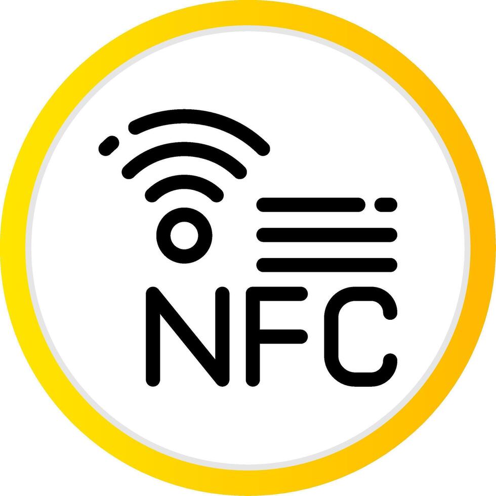 nfc criativo ícone Projeto vetor