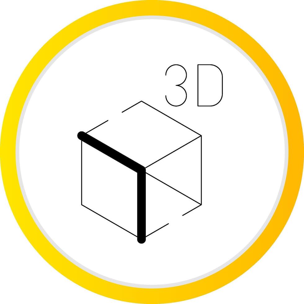 3d objeto criativo ícone Projeto vetor