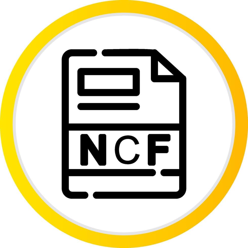 ncf criativo ícone Projeto vetor