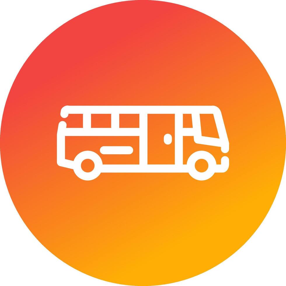 design de ícone criativo de ônibus escolar vetor
