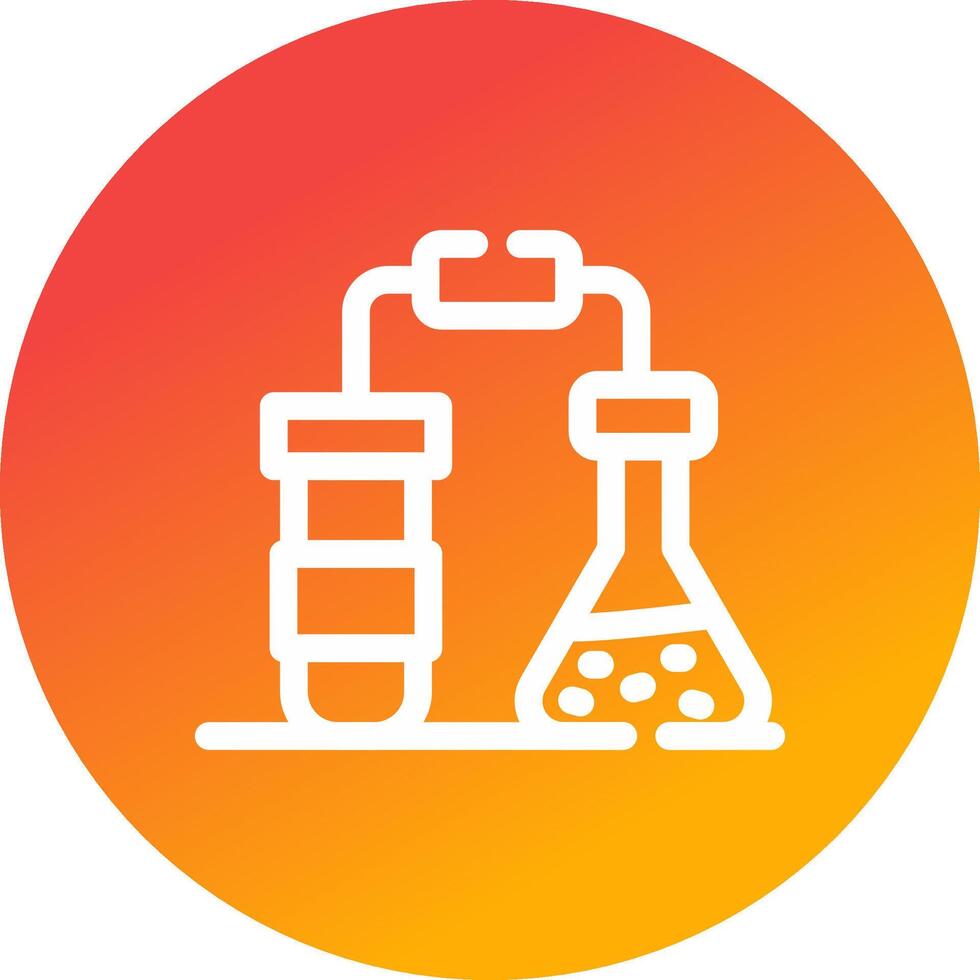 design de ícone criativo de química vetor