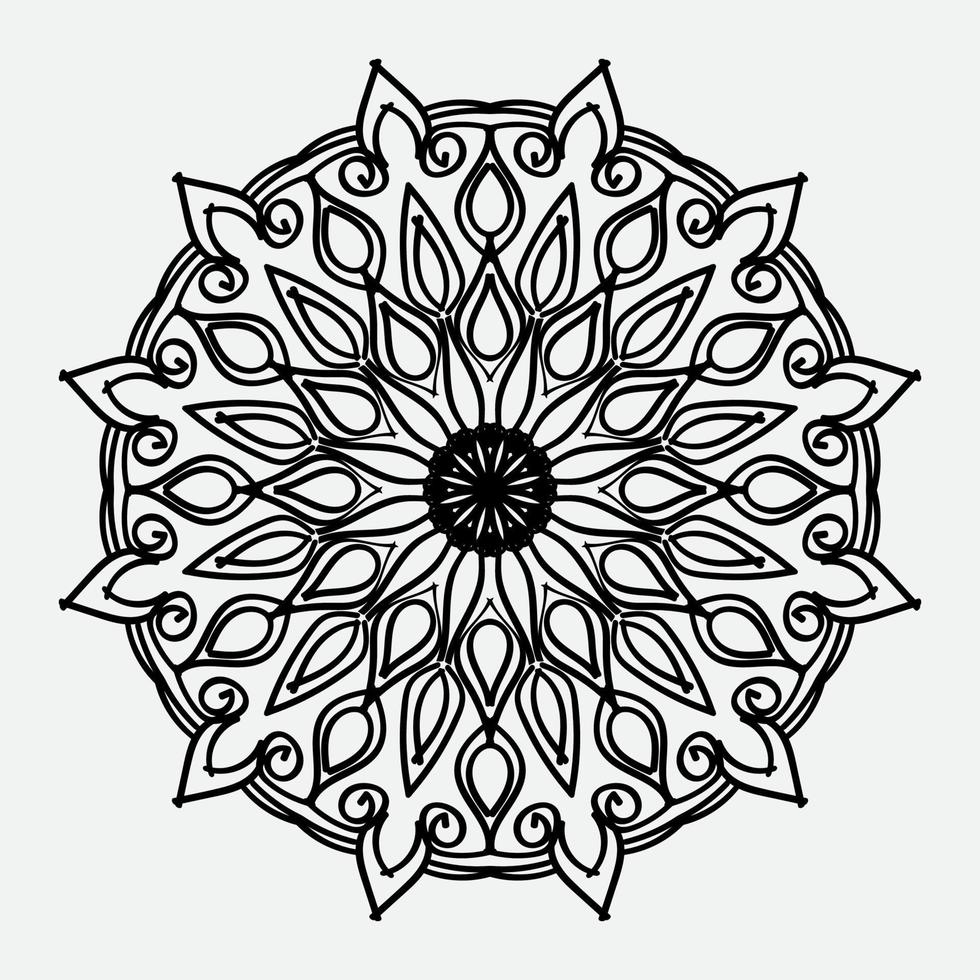 ilustração decorativa da mandala do sumário do conceito. eps 10 vetor