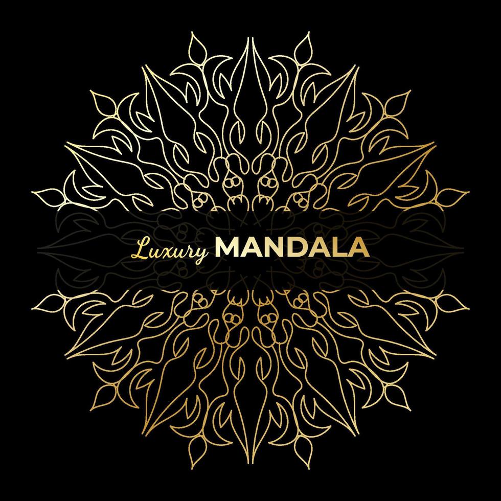 design de mandala indiano ornamental de luxo. vetor